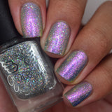 Star Dust - topper with micro holo mini flakes