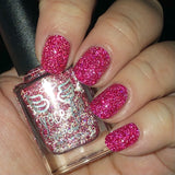 SALE - The Bell Still Rings - a red holo reflective glitter