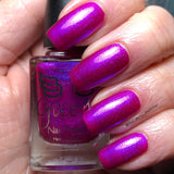 Infinite force is a stunning Aurora shimmer in a vibrant pink/purple