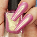 Golden musk – this polish has a pink musk base with a gorgeous golden shimmer