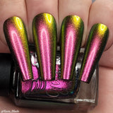 Lord Tony - a rich pink, red, gold/bronze and green multichrome