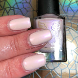 Sweet Pea – with a super soft pink base this polish has a super pretty purple aurora shimmer