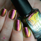 Lord Tony - a rich pink, red, gold/bronze and green multichrome