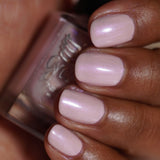 Sweet Pea – with a super soft pink base this polish has a super pretty purple aurora shimmer