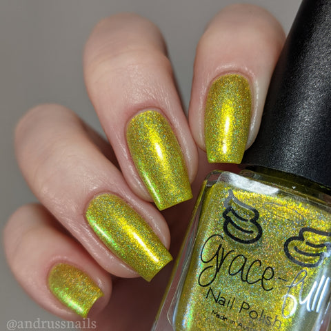 Random - yellow holo with yellow shimmer