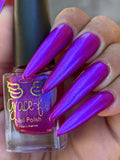 Infinite force is a stunning Aurora shimmer in a vibrant pink/purple