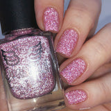 Sweet Diamond - pastel pink mauve reflective holo glitter