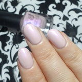 Sweet Pea – with a super soft pink base this polish has a super pretty purple aurora shimmer